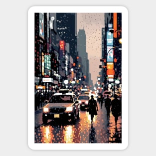 New York City | Pointillism Sticker